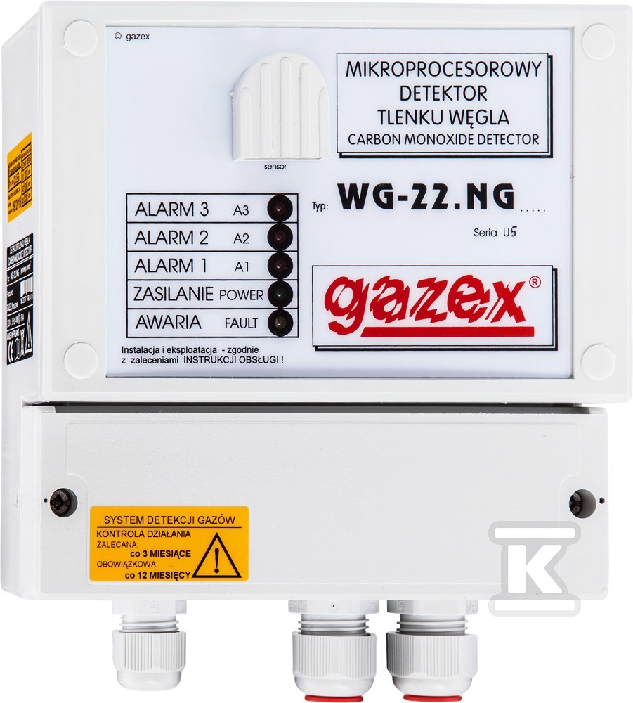 Detektor gazów WG-22.EG/A24-Nstd CO, - WG-22.EG/A24-NSTD